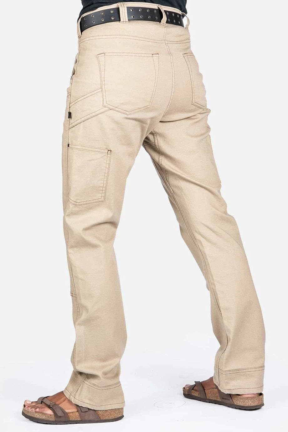 Dovetail Workwear Anna Taskpant Cargo Pants for Women, Relaxed Fit, 9 Functional Pockets, Painter's White Canvas Size 14x32 - Image 7