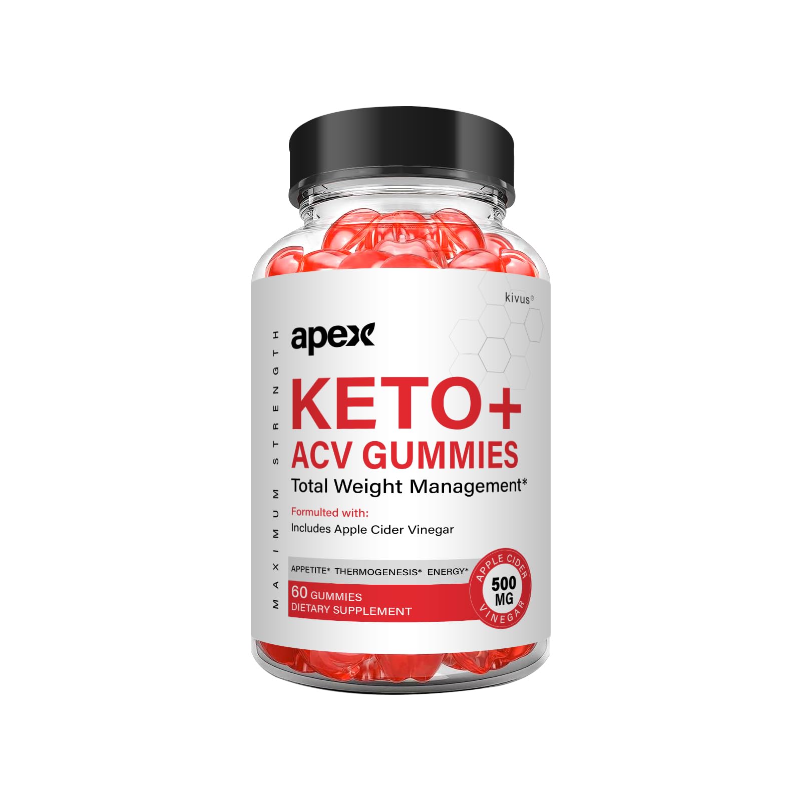 kivus (Single) Apex Keto - Apex Keto+ACV - Apex Keto+ACV Gummies (60 Count)