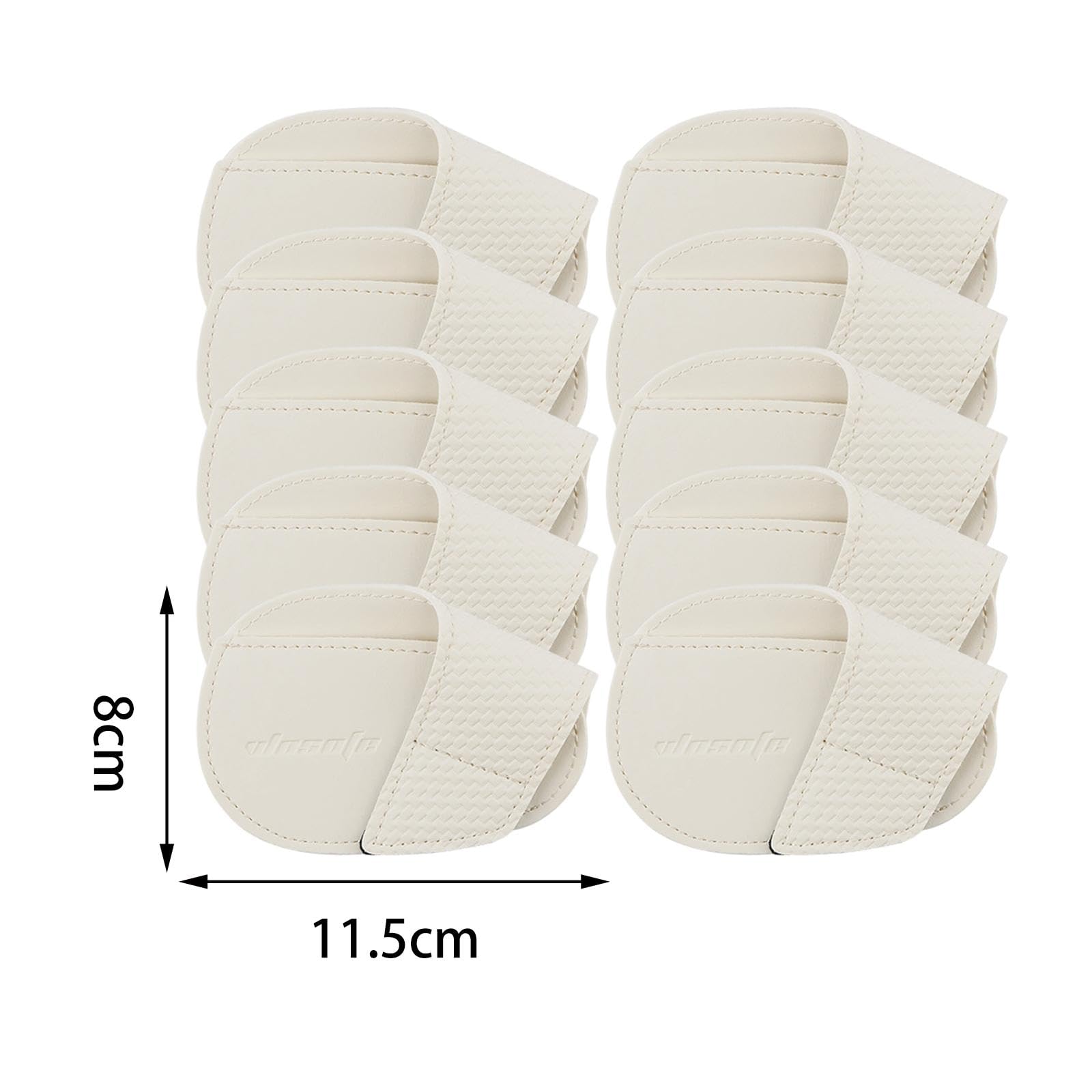 10 Fundas para Palos de Golf, Resistentes Al Desgaste, de PU, Portátiles Y Ligeras. Funda Protectora para Palos de Golf. Regalo Ideal para Golfistas, L Blanco