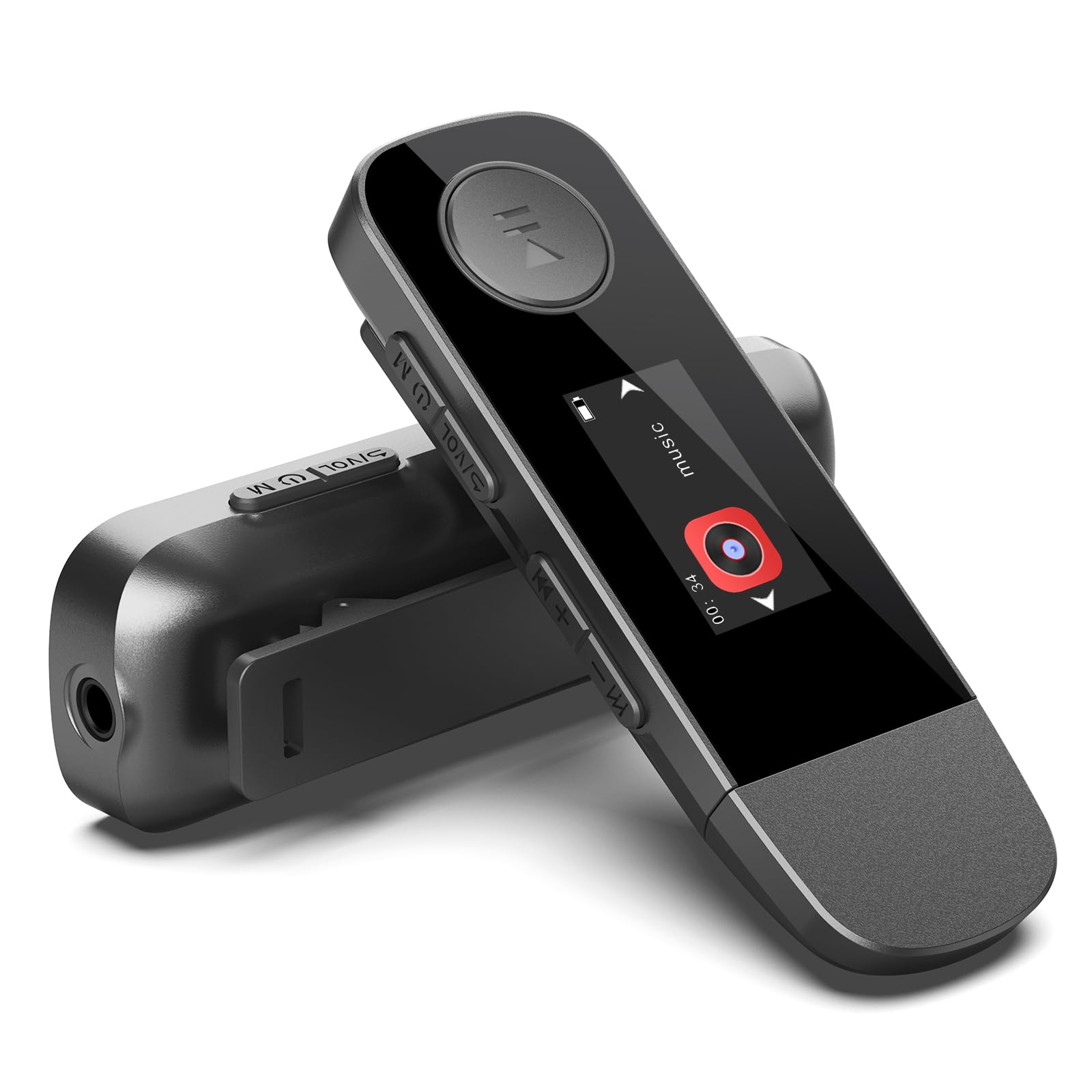 AGPTEK MP3 Bluetooth 5.0 Avec Clip 32Go Lecteur MP3 Baladeur Sport