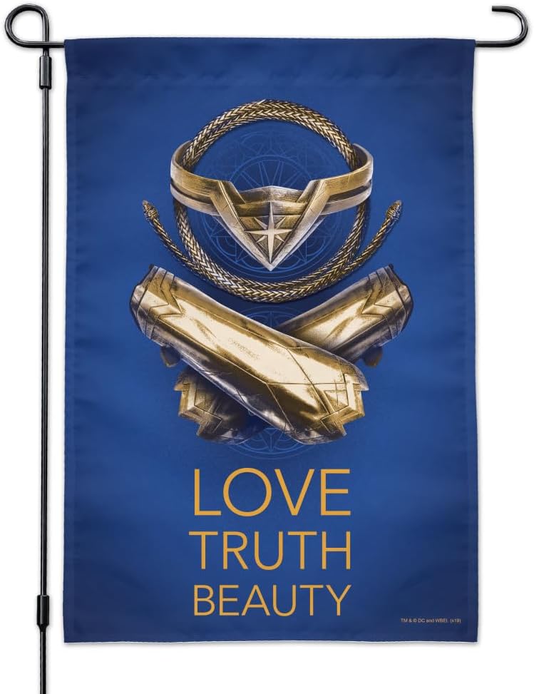 Wonder Woman Movie Love, Truth, Beauty Garden Yard Flag