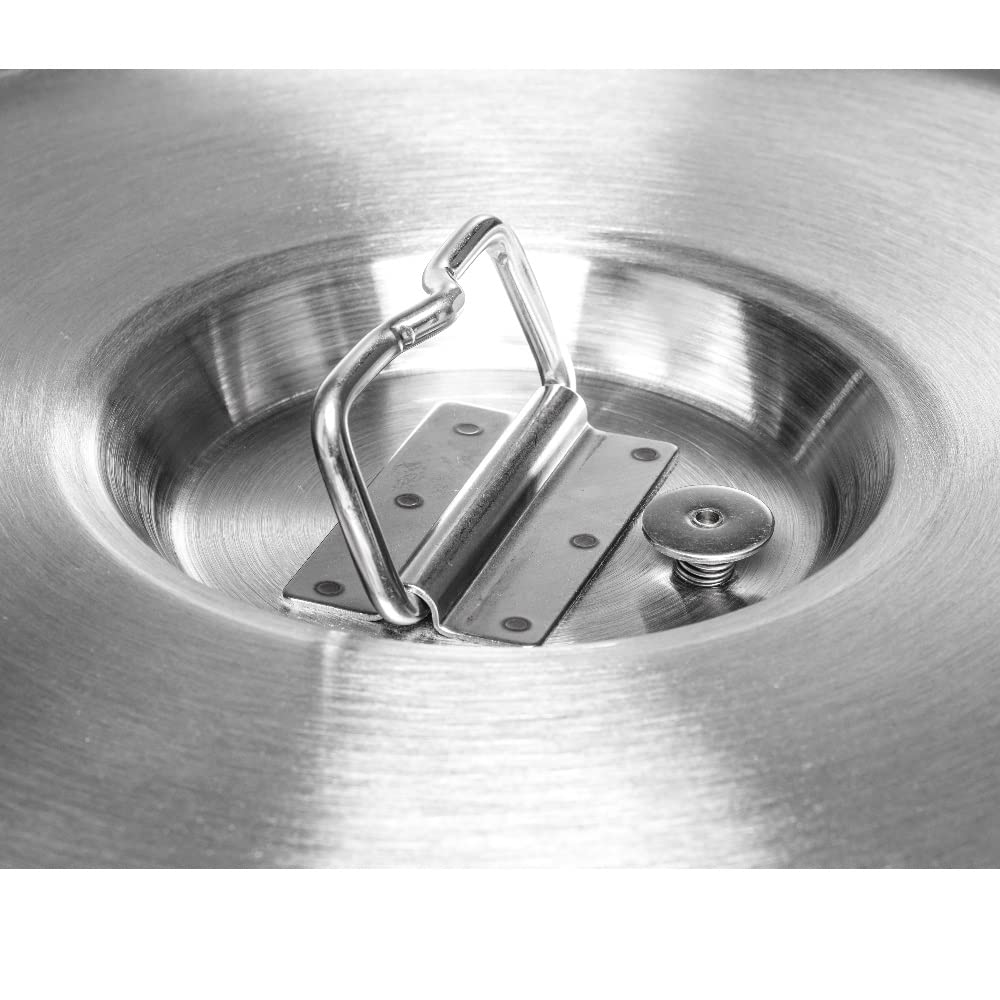 Gastronomie Thermobehälter Edelstahl | 10L Liter | Essen Thermobox | Thermotransportbehälter | Warmhaltebehälter für Speisen Thermoport