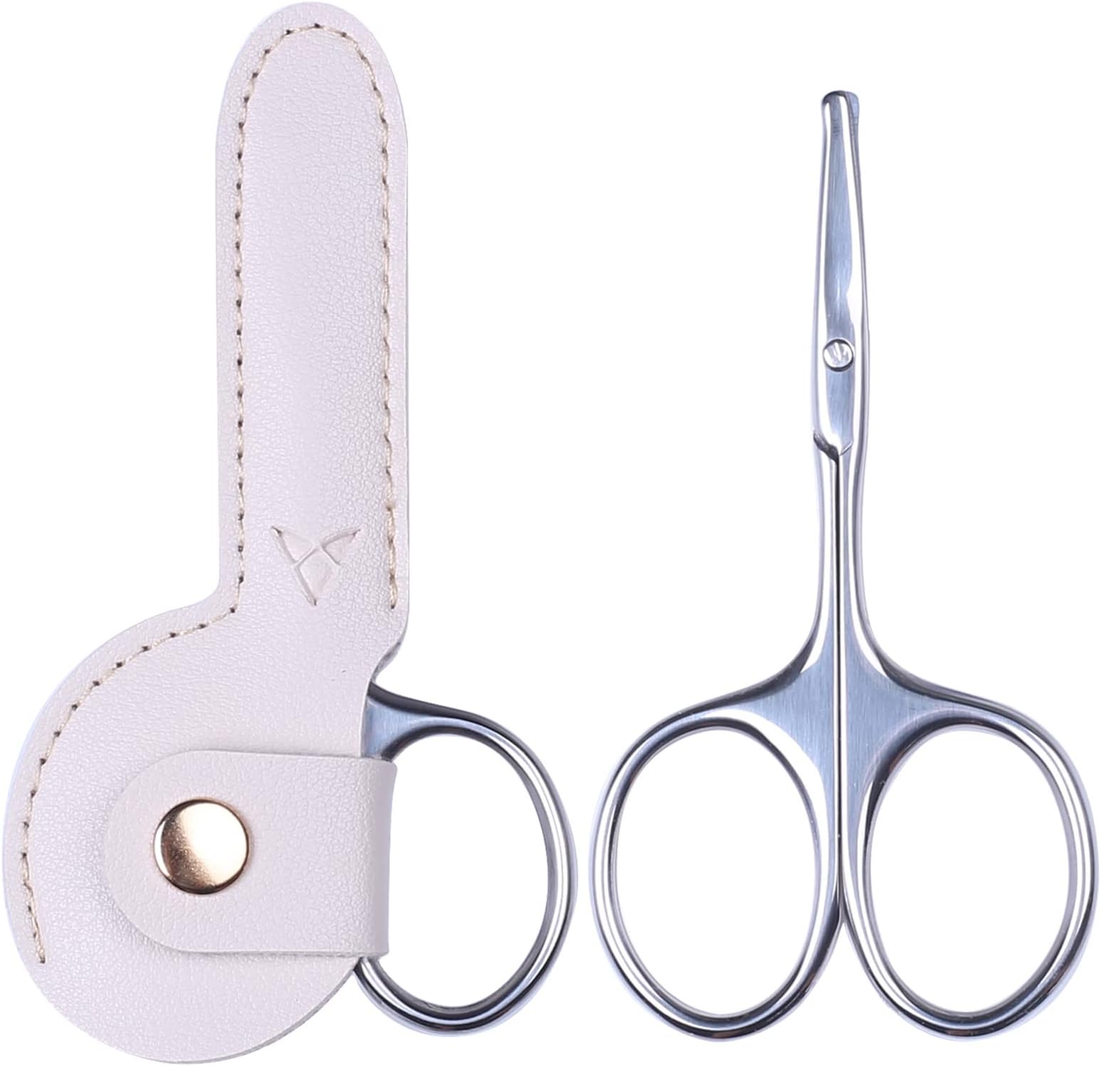 YOUYISI 3.75" Round Tip Safe Mini Pubic Hair Scissors For Women, Small Personal Beauty Vaginial Grooming Trimming Bikini Scissors (Pink)
