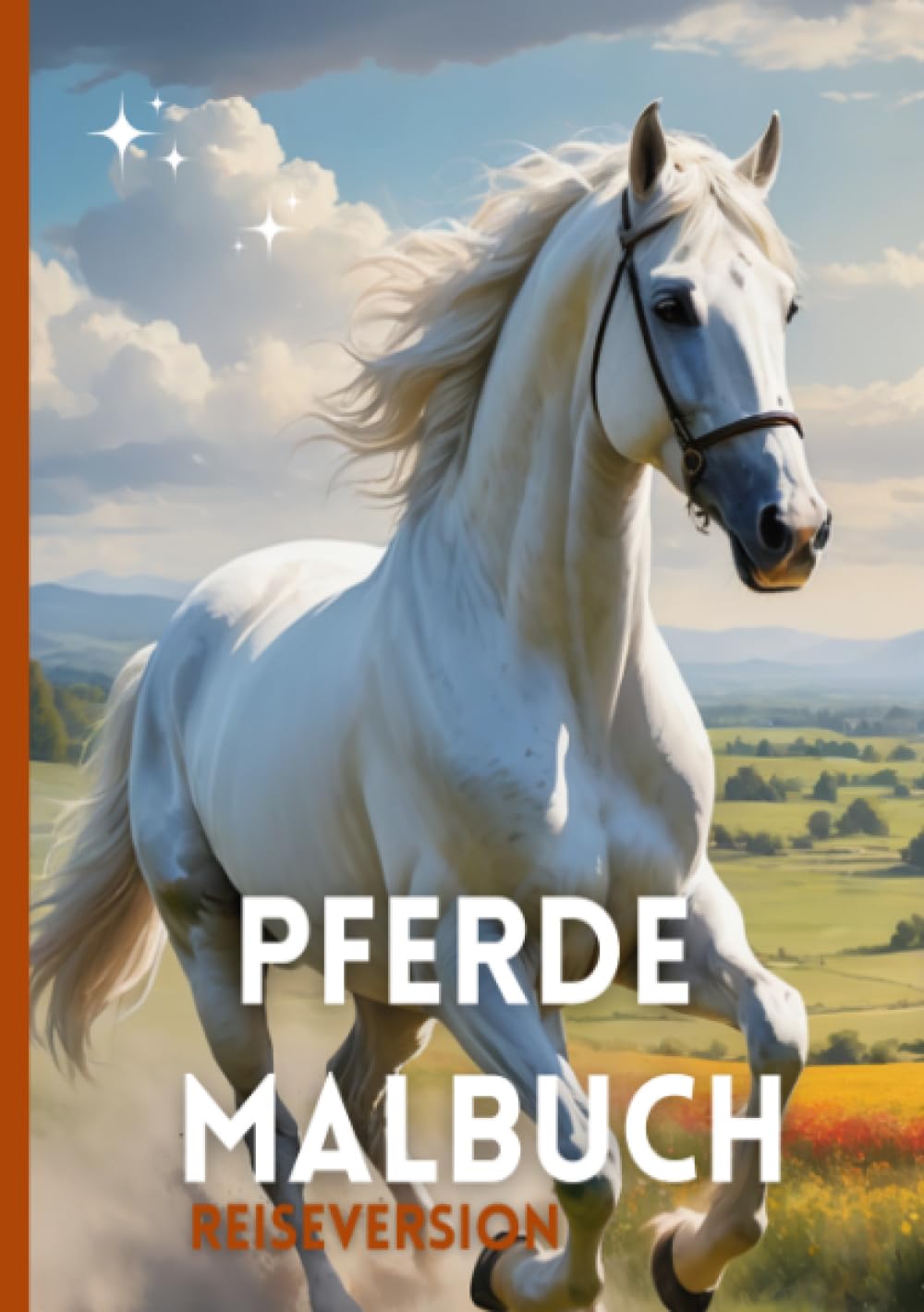 Pferde Malbuch | A5 Reiseversion | Mandalas | Pferdemotive | Landschaften: Cozy A5-Format