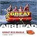Airhead Great Big Mable & Booster Ball Combo | 1-4 Rider Towable Tube for Boating