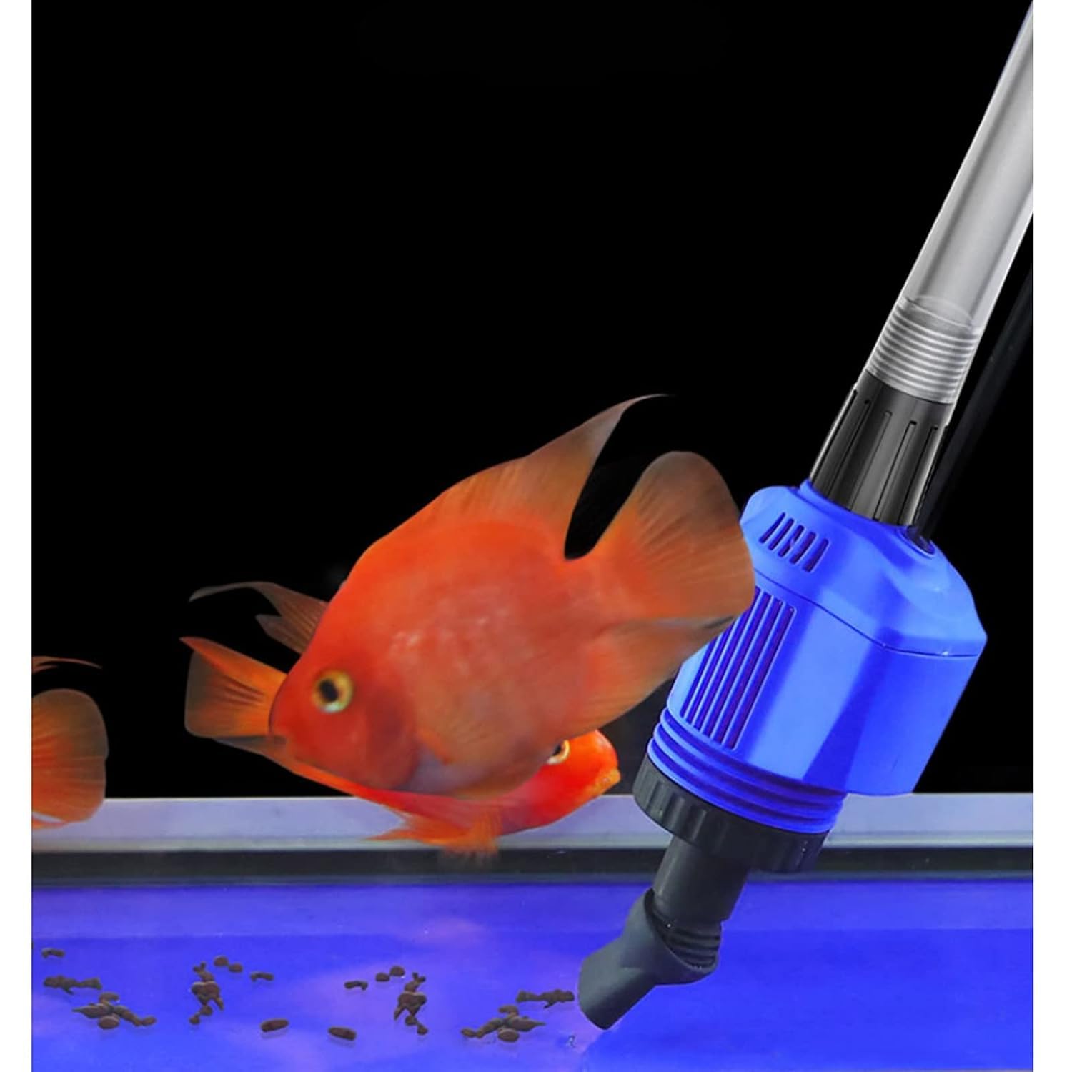 Aspiradora De Acuario, Limpiador De Grava De Acuario Eléctrico para Cambio De Agua, Lavado De Arena, Absorción De Heces, Limpieza De Filtros