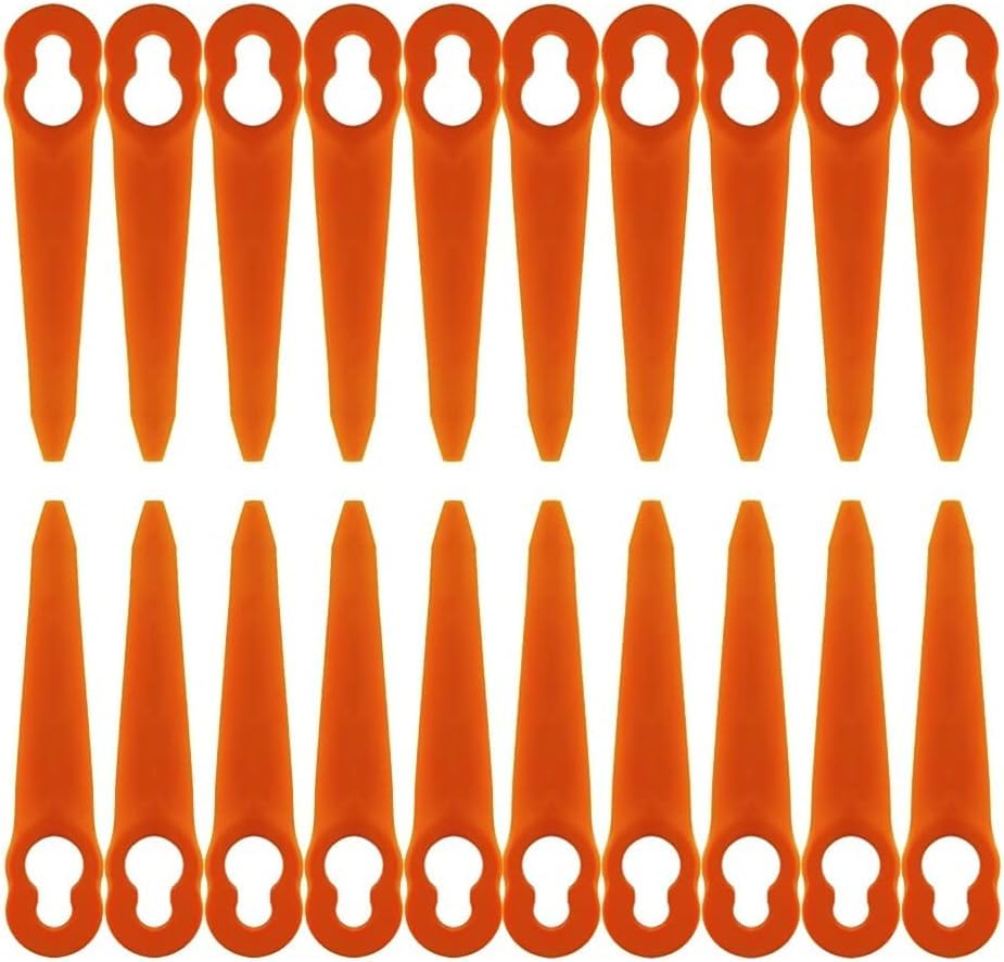Lot de 100 Lames Compatible pour Coupe Bordure Stihl PolyCut 2-2 PolyCut 3-2, FSA 45 FSA 57 FSE 52, Lames en Plastique pour Coupe Bordure Stihl sans Fil