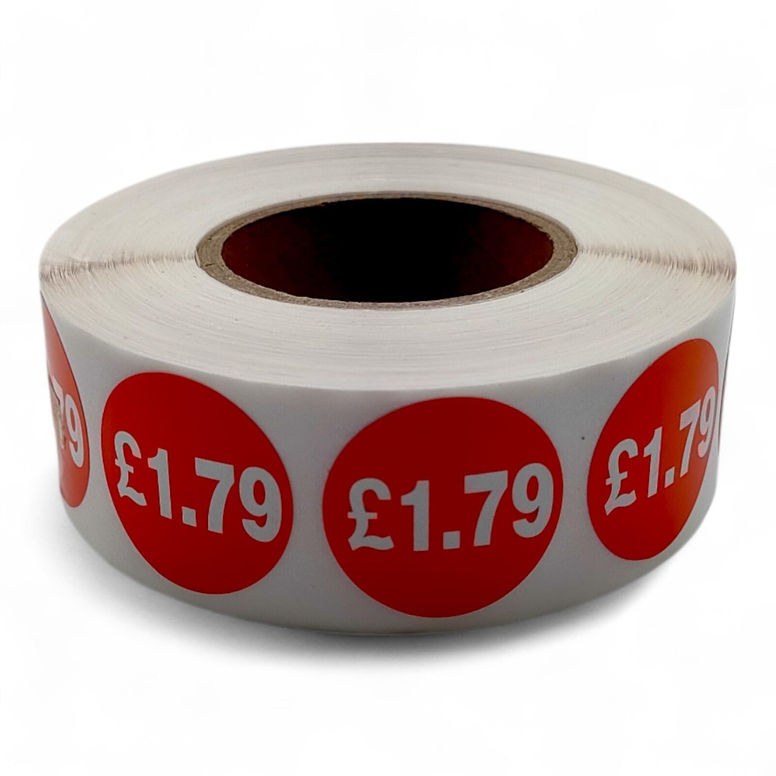 Price Stickers - 1000 Stickers - 25mm Red Self Adhesive Sticky Labels Rolls £1.79