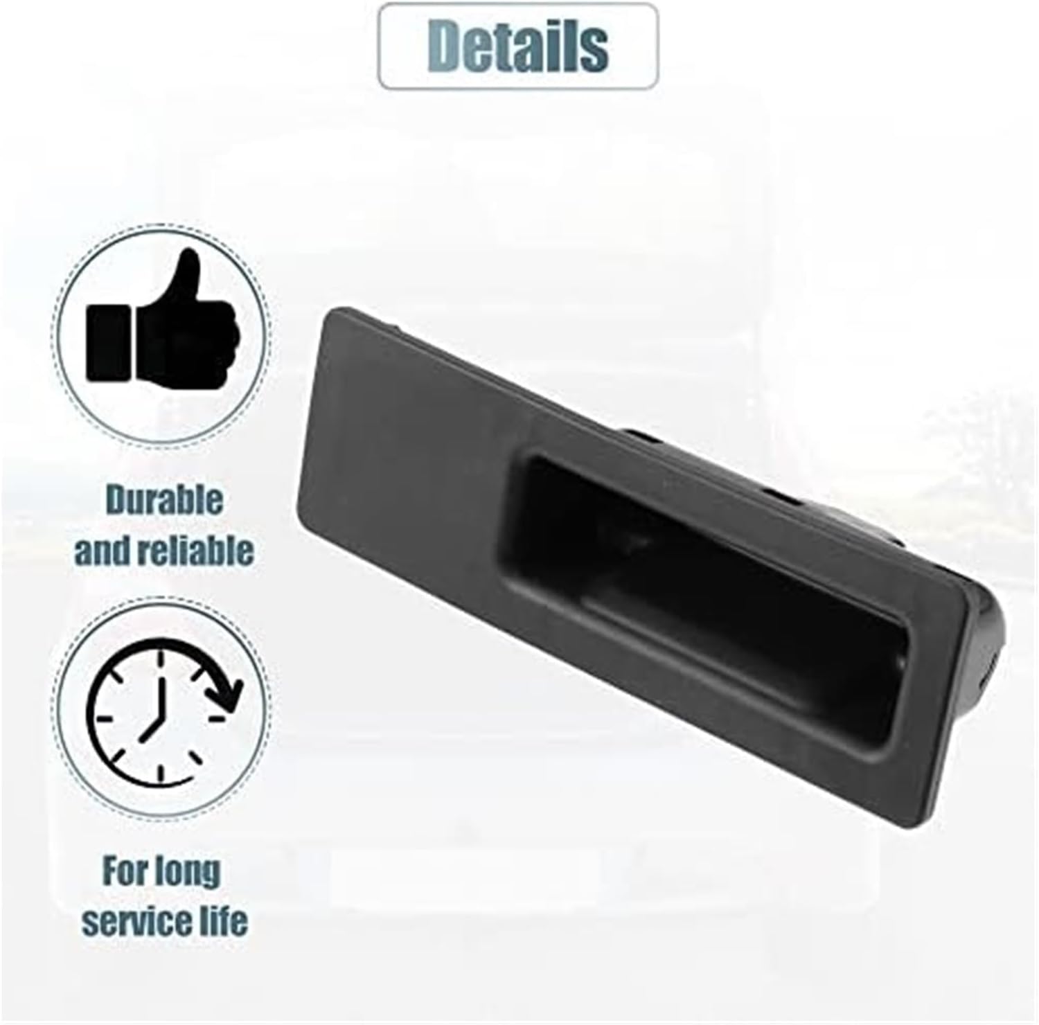 51247368752 Trunk Tailgate Handle Release Switch Rear Door Hatch Liftgate Latch Button Switch for X3 2015-2017 for X4 2015-2018 Black Car Boot Switch