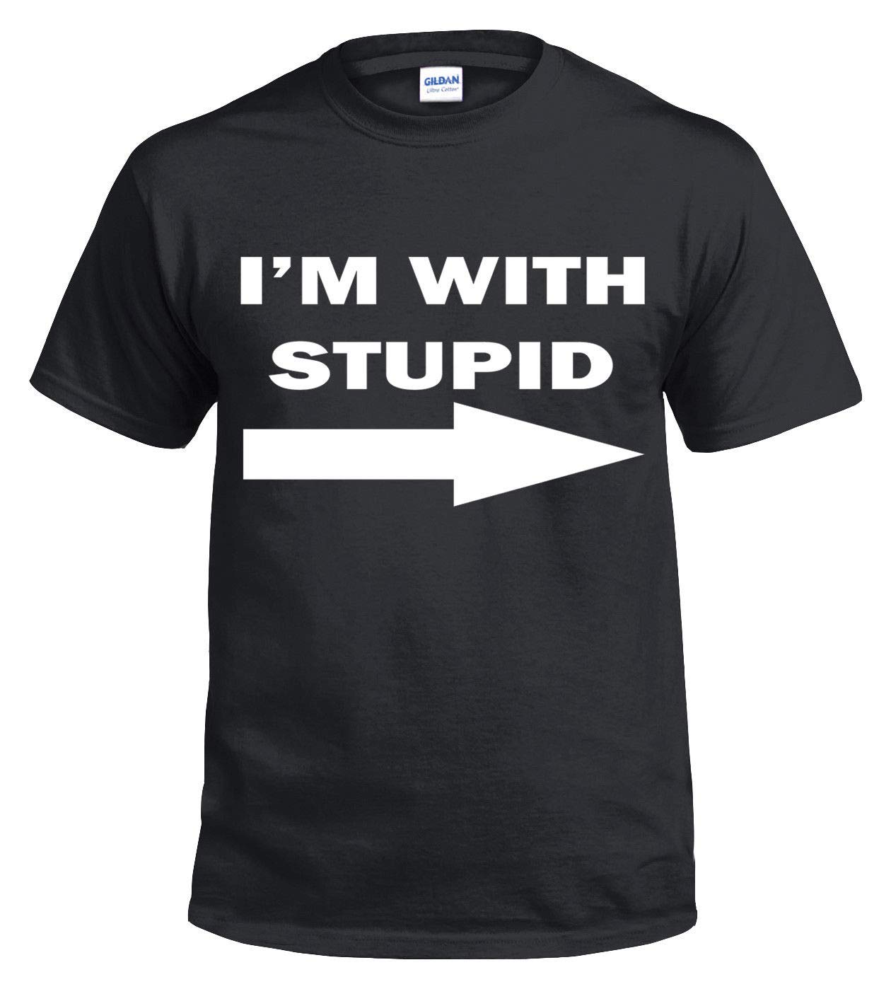 Trend Gear Men's I'm With Stupid Funny T-Shirts Novelty T Shirts Joke T-Shirt Birthday Gift Tee Shirt Party (S, )
