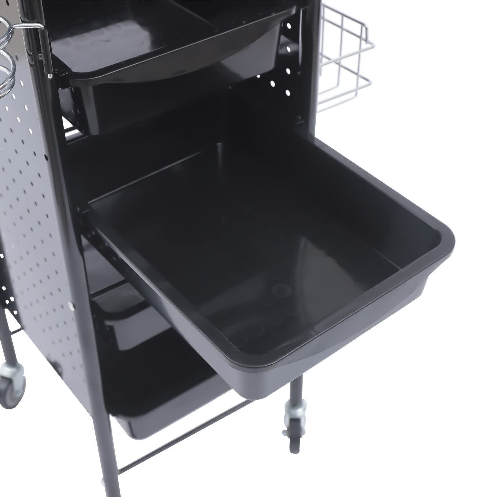 Friseurwagen 6 Etagen Bedienungswagen Beauty Rollwagen Salon Trolley Arbeitswagen Rollwagen Friseur Wagen