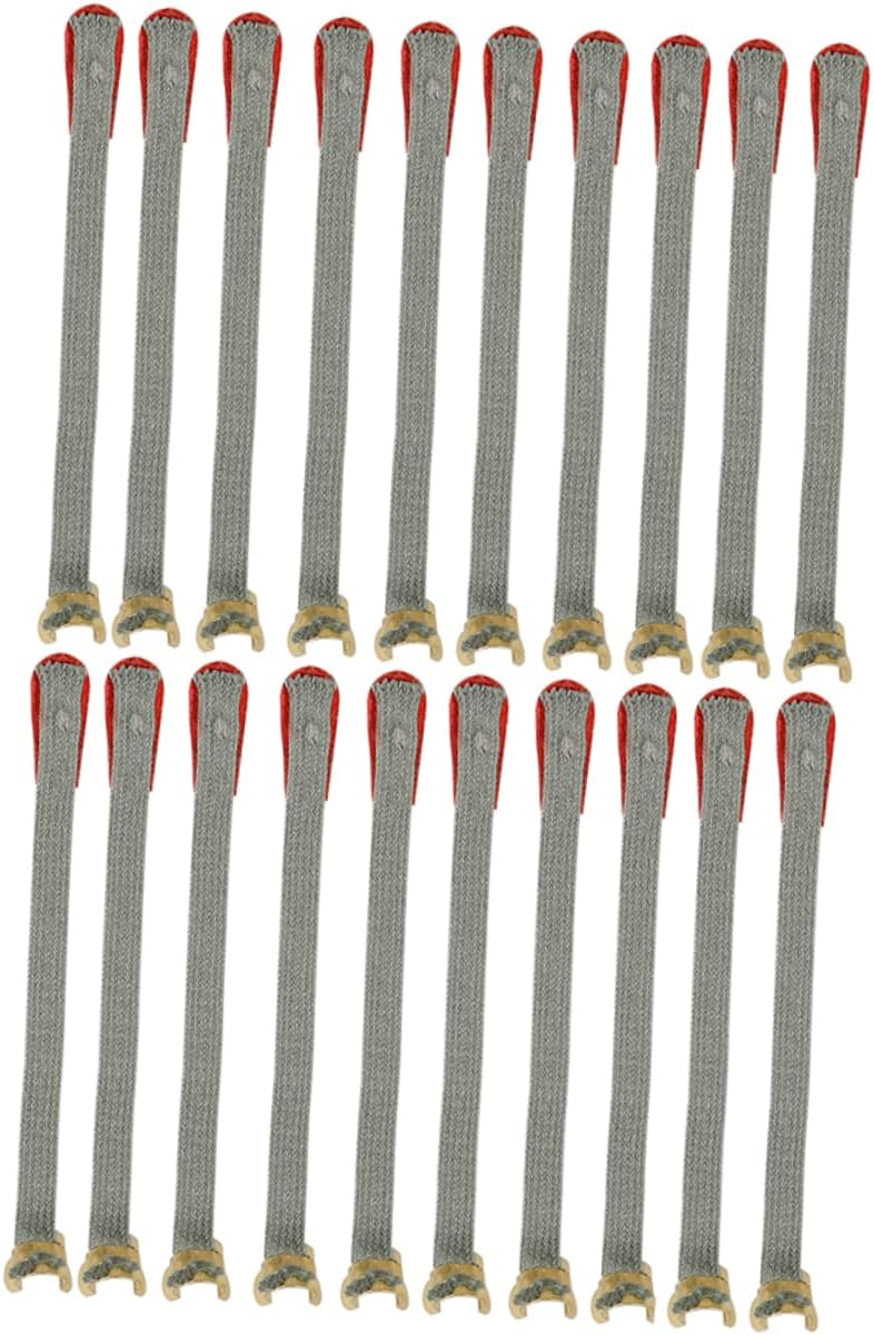 Toddmomy 50pcs Piano Tuning Tools Piano Spring Clip Straps Tuning Ropes Accessory Kit Tuner