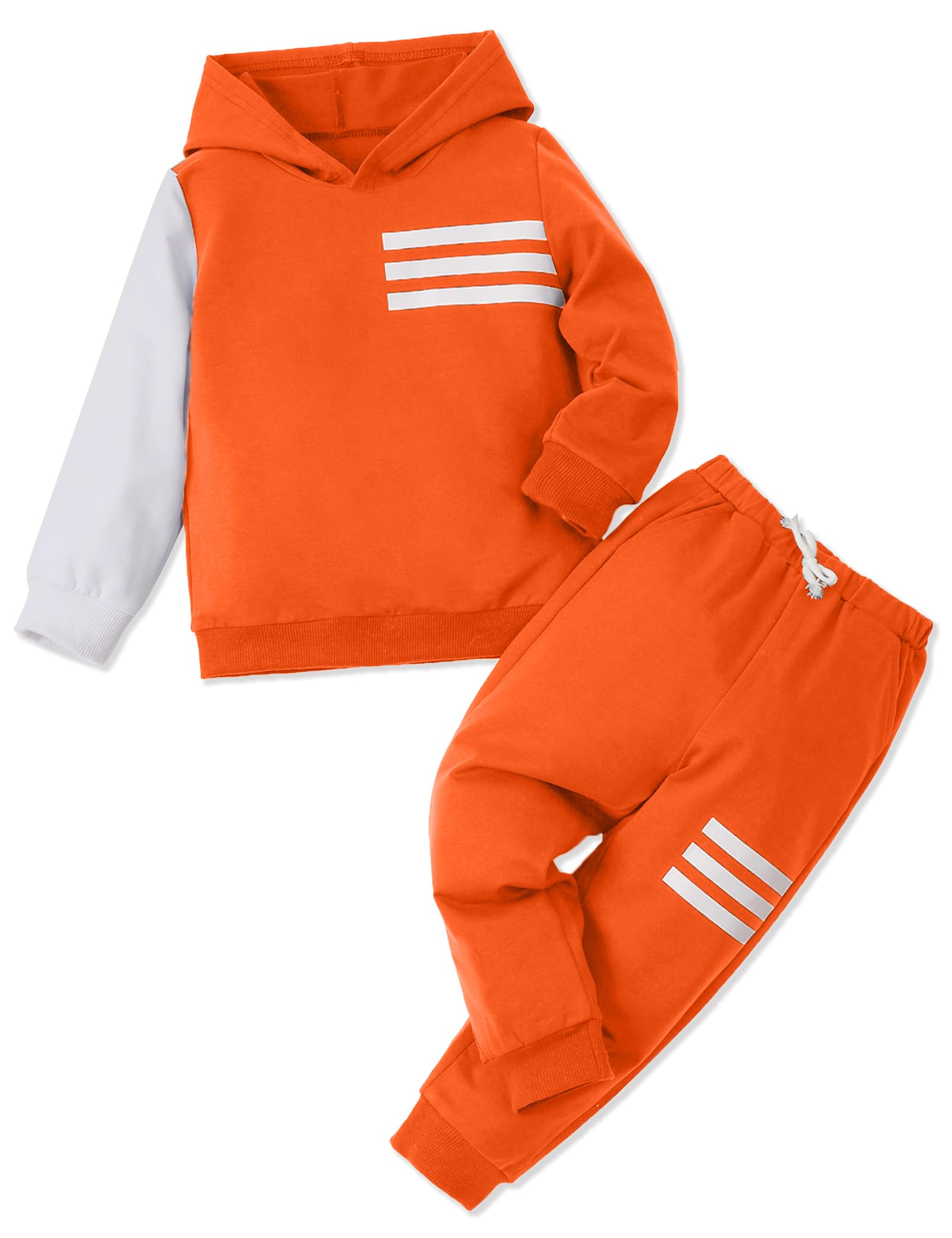 Toddler Boy Clothes Long Sleeve Hoodie Sweatsuits Tops and Pants 2Pcs Boys Fall Winter Outfits Set