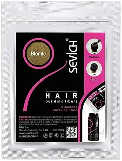 SEVICH HAIR Fibers - Hair Rebuild Fibers Original Refill, Natural Keratin Fibers for Thin Hair, 100 g Blonde