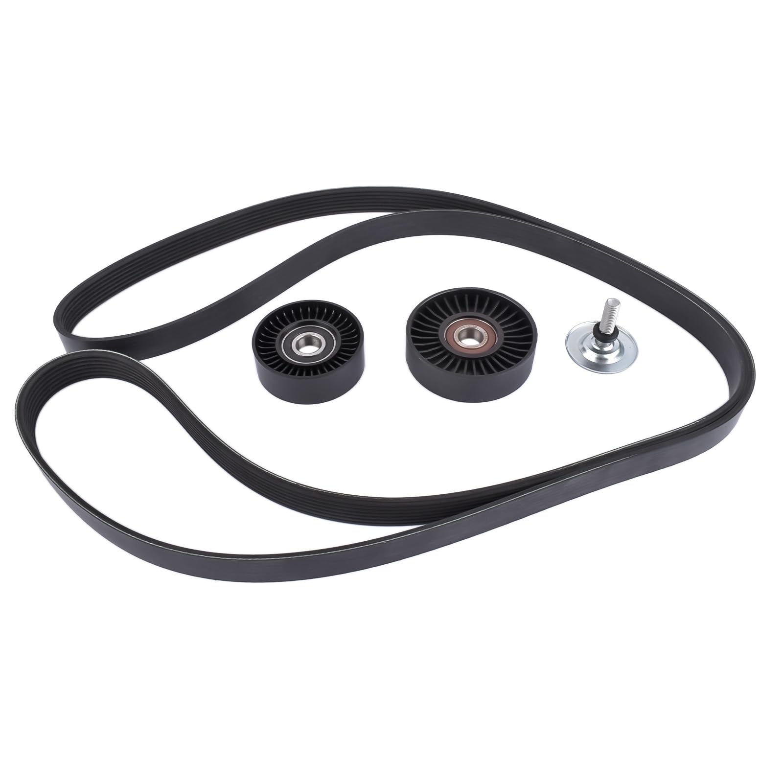 Keilrippenriemen + Spannrolle Umlenkrolle Ersatz für W203 W204 S203 CL203 C209 W211 S211 R171 C160 C180 C200 C230 E200 CLC200 Kompressor 2712060019 8641233007 8640702418 | C209 W211 S211 R171 C160 C180 C200 Kompressor 2712060019. 8641233007. 8640702418