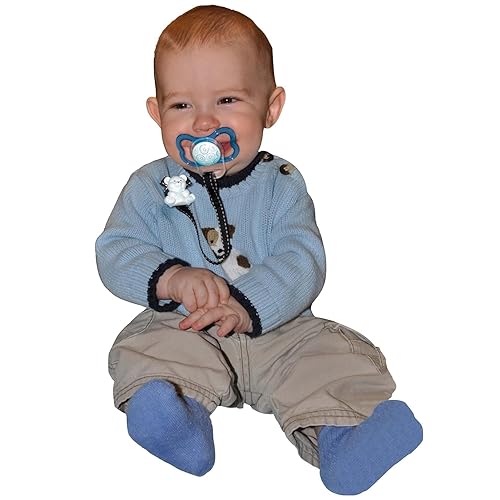 Miniatura 3 de Baby Buddy Clip universal para chupete - Se ajusta al paci o se fija con anillo de silicona de ajuste universal, clip para chupete, para bebés de 4
