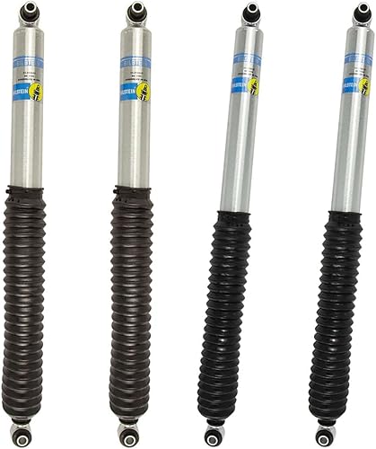 Bilstein 33-292625 33-292632 Juego de amortiguadores monotubos delanteros y traseros de la serie 5100 para Wrangler 2018 2024 con elevación