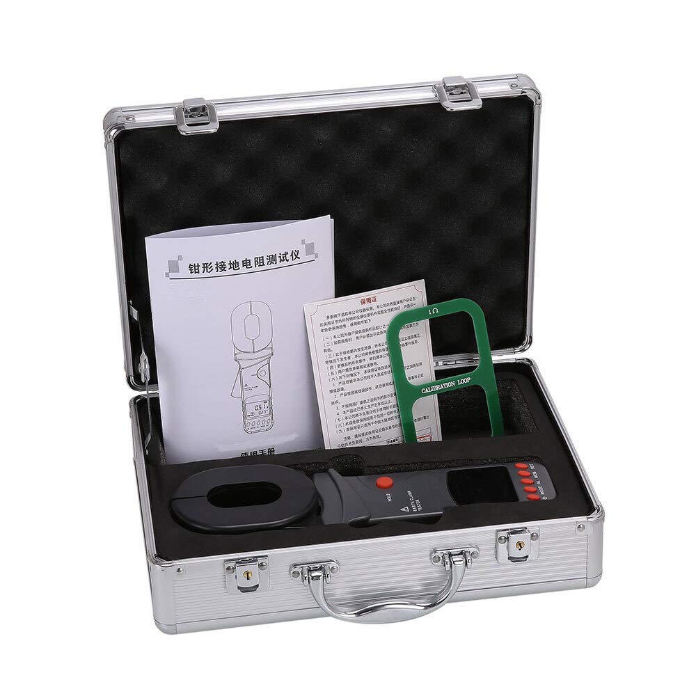 FR2000C + Clamp Erdungsmessgerät Erde Clamp Meter Schleifenwiderstand Tester Leckstrom-Tester Hohe Präzision und Reaktionsschnelligkeit