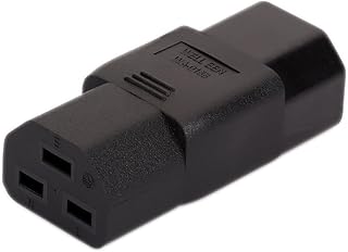 Strhowill IEC 320 C14 to Female C21 AC Adapter,16A to C14 10A Power Connector for PUD UPS, Black Color (C14 to C21)
