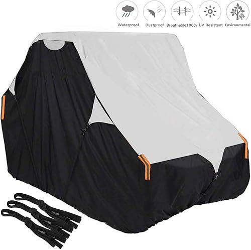 Miniatura 7 de Funda UTV con tela Oxford 420D resistente, cubierta UTV lateral a lado, protege de la lluvia, el granizo, las hojas y los rayos UV, XL 134 x 70 x 75