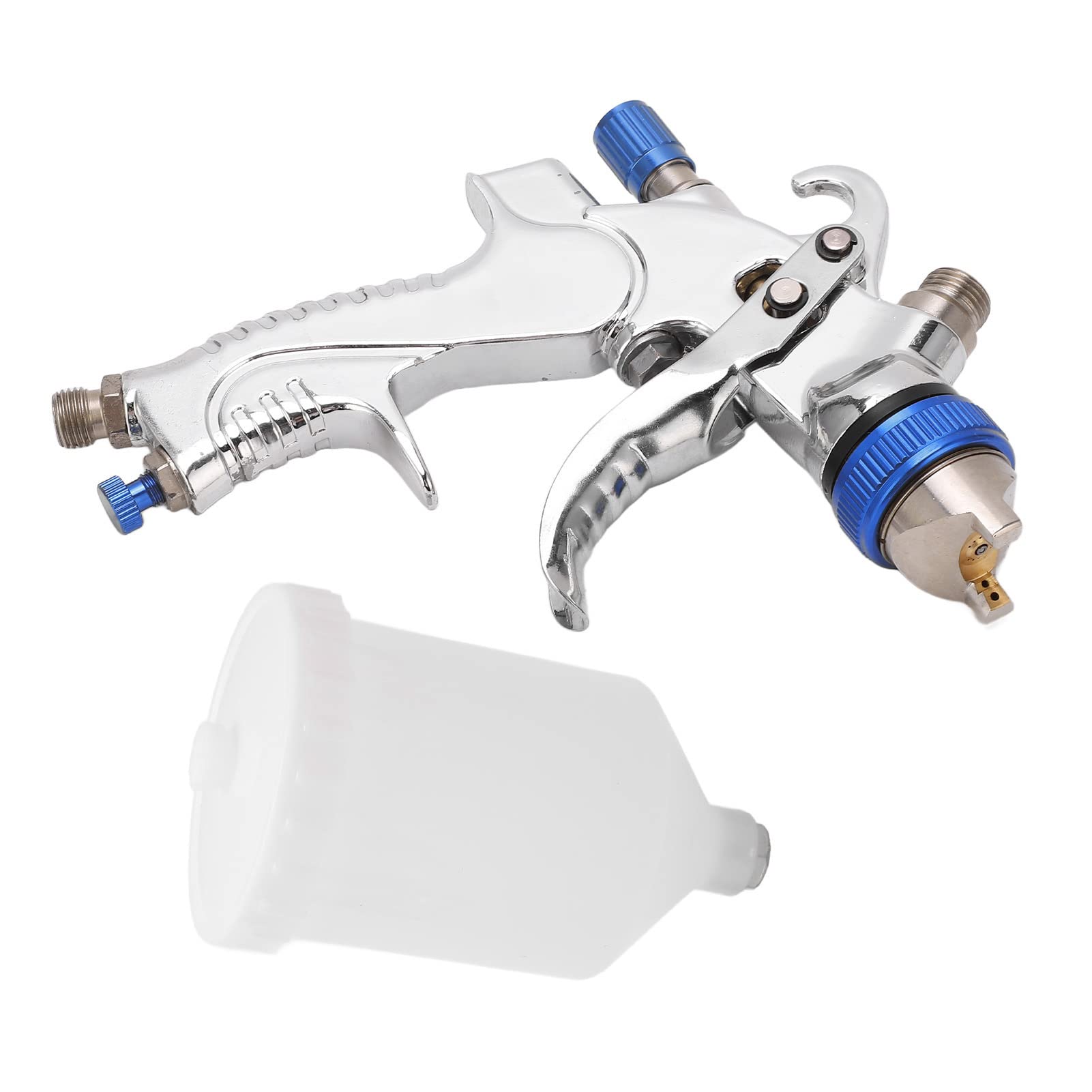 Chrees Kit Pistola a Spruzzo a gravità Altamente Durevole per un Trasferimento Efficiente del Materiale, Atomizzazione Uniforme, Spruzzatura Professionale della Finitura, Ideale per la Verniciatura