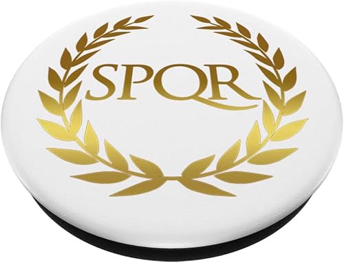 Miniatura 2 de Ancient Roma SPQR  PopSockets Grip y soporte para teléfonos y tabletas, Negro