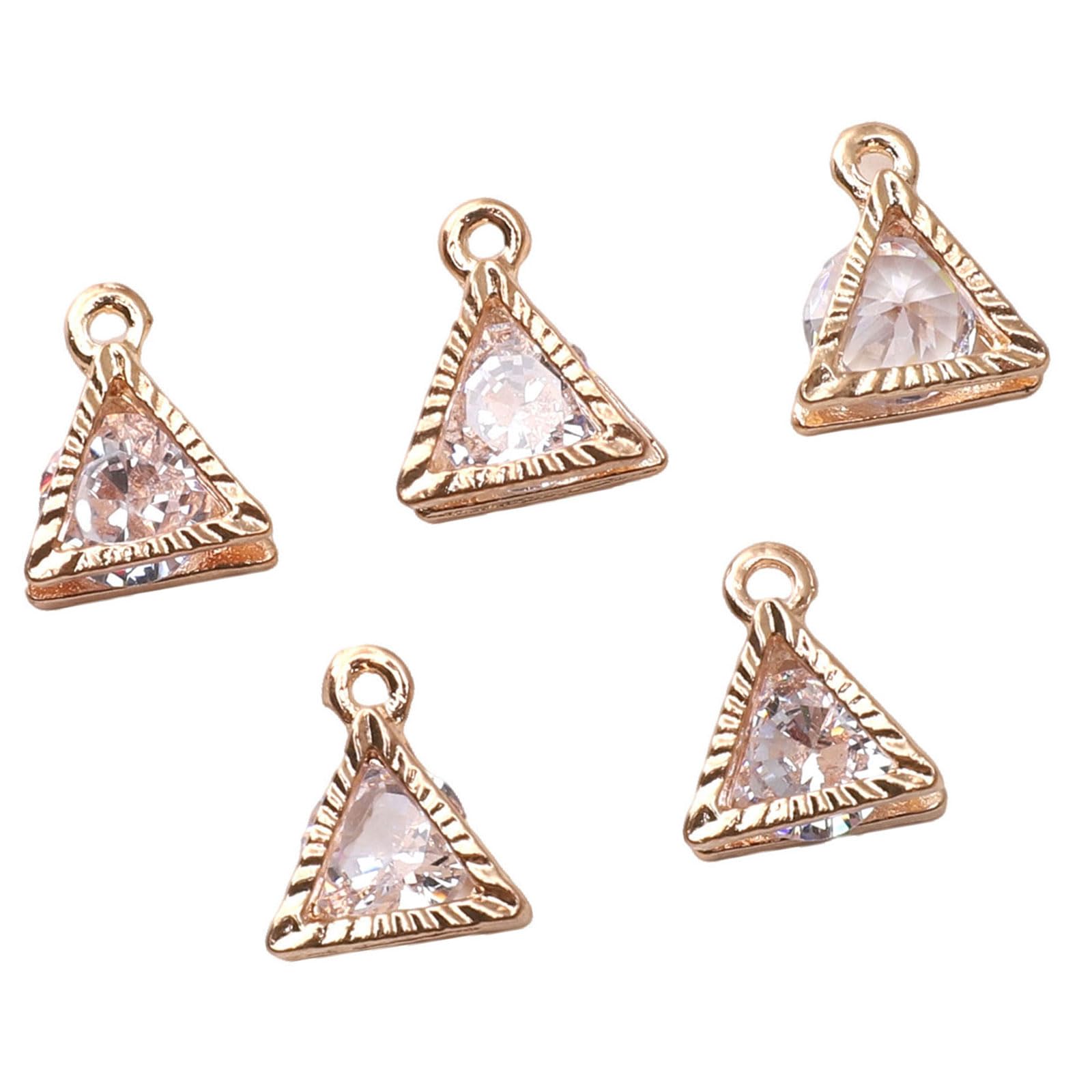 Snorvixre Modern Alloy Zircon Craft Pendant Jewelry Components for Jewelry Craft Handcrafted Pendant Charms
