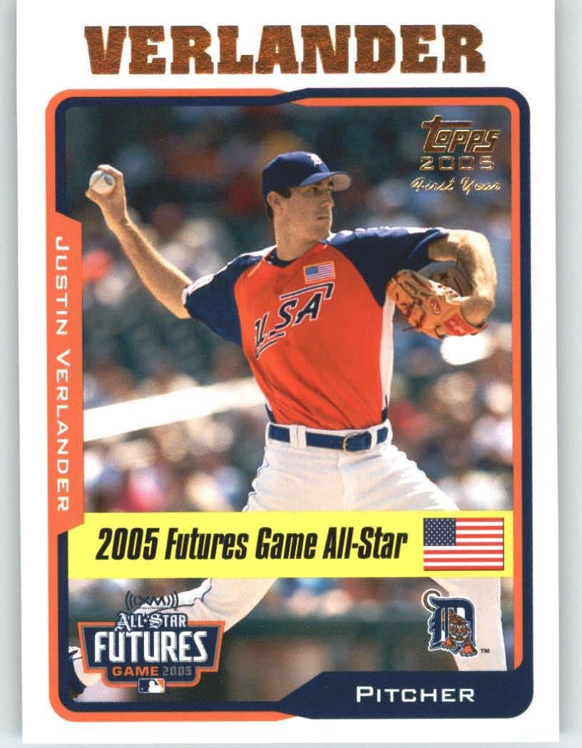 2005 Topps Update #220 Justin Verlander FUT - Detroit Tigers (Prospect / Rookie) (Baseball Cards)