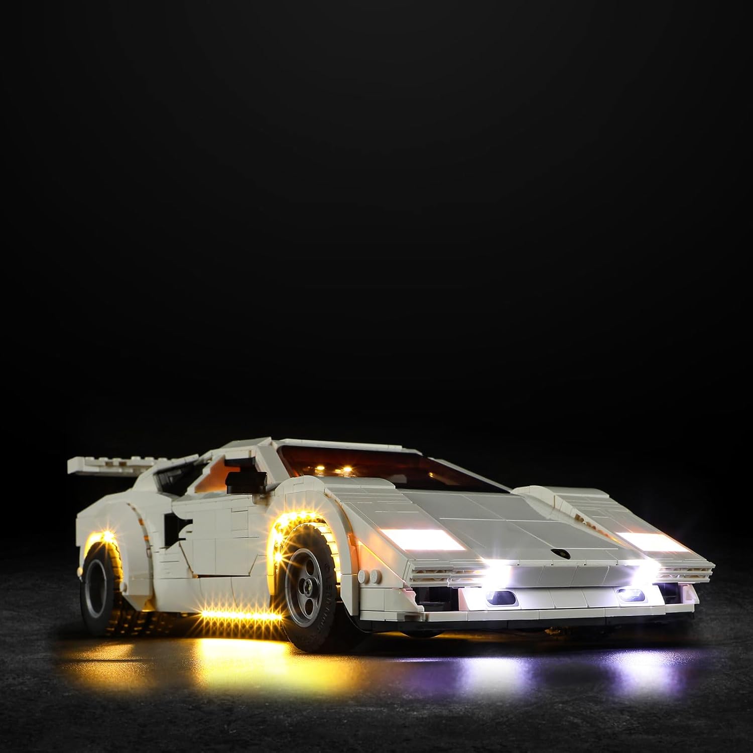 Vaodest Led Light for Lego 10337 Lamborghini Countach 5000 Quattrovalvole Building Blocks Model,Design and Configuration Compatible with Model 10337(Led Light Only, Not Building Block Kit)