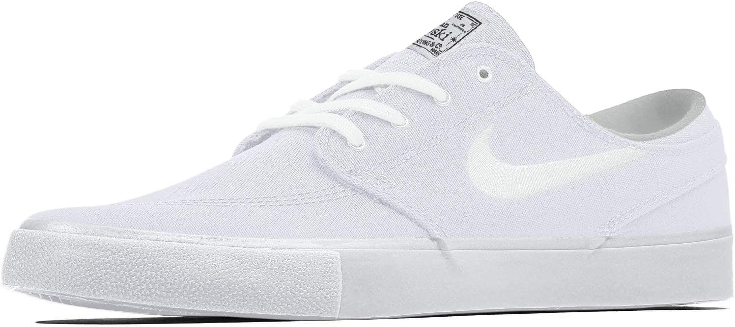 SB Zoom Janoski Canvas RM Mens AR7718-100 (White/White-Gum L), Size 6