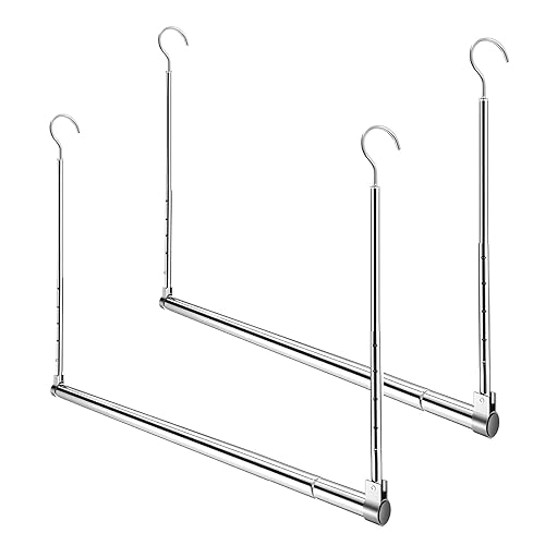 Adjustable Hanging Closet Rod, Extender Hanging Rod, Closet Hanging Organizer,