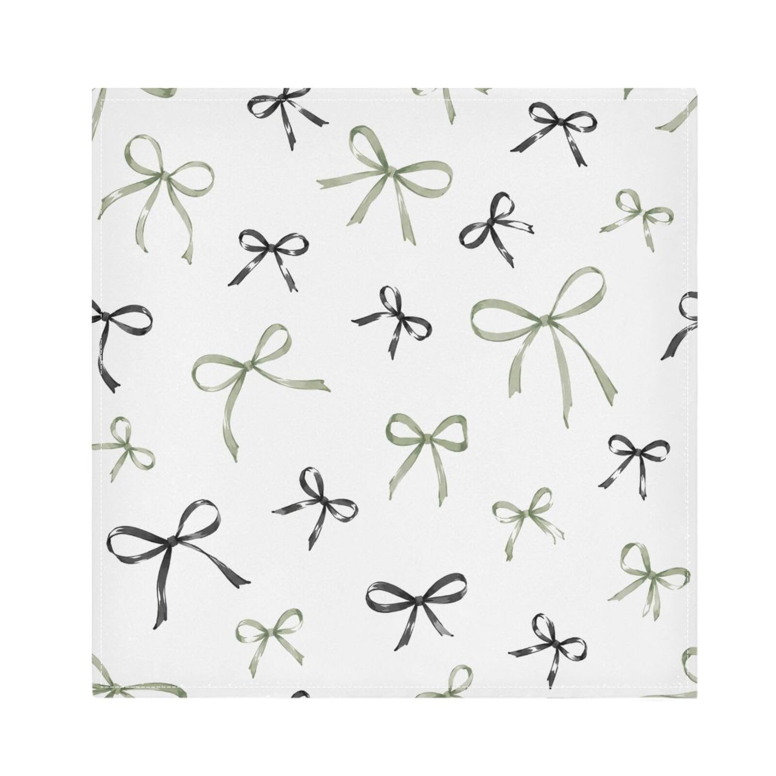 Ttgoth Bows Cloth Napkin Set of 6 Washable & Reusable Dinner Napkins for Dining Table, Banquets, Wedding, Party, 50x50 cm