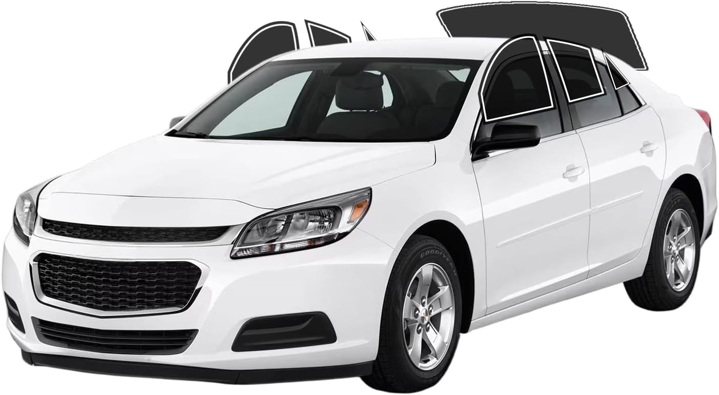Precut Window Tint Film for Chevy Malibu 2013-2015 All Side+Rear Windshield 35% VLT 2Ply Anti-Shatter, UV Block, Privacy Protection, Easy Install, No Trimming Needed,Heat & Glare Reduction