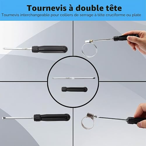 CCLIFE 9 pcs Universal Car Hose Clamp Plier Hose Spring Clamp Removal Tool - 5