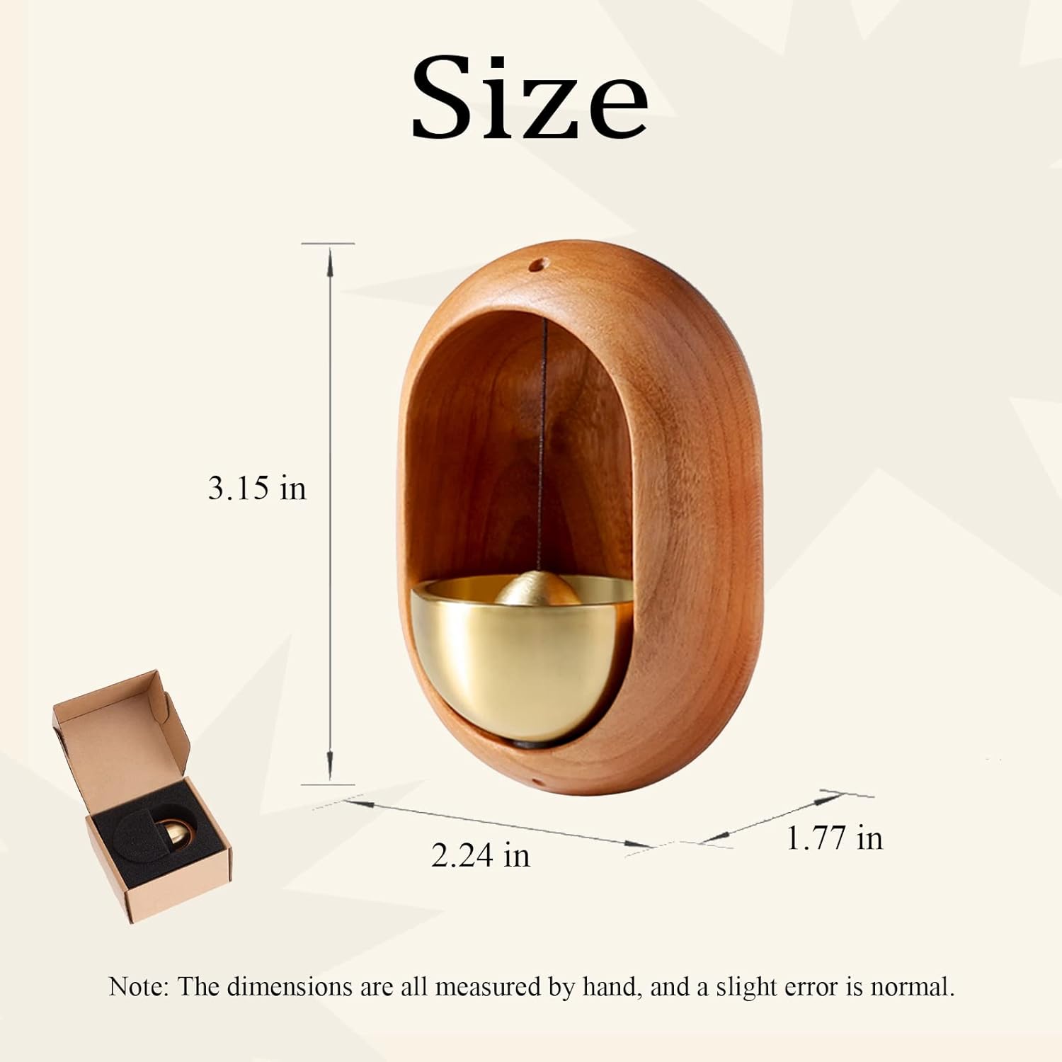 Shopkeeper's Bell for Business & Home - Hanging Bells for Door Entry Alert & Decoration, Magnetically-Attached