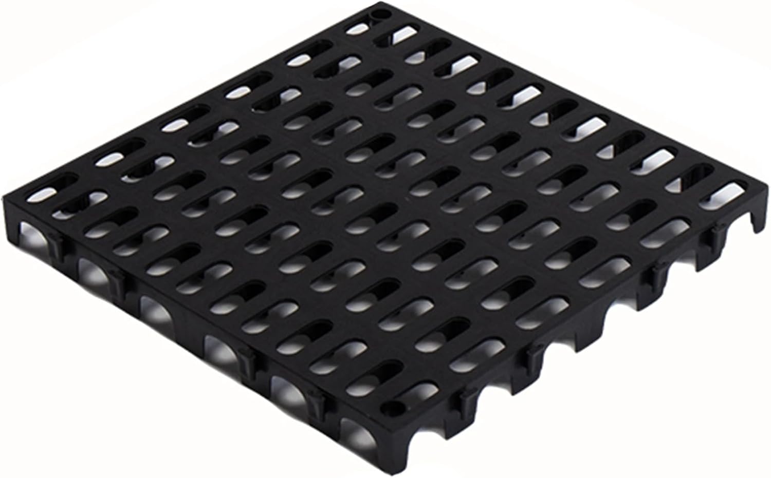 Plastic Pallet, Lightweight Storage Grid Pad, Breathable Grid Ventilation Pallet for Restaurant Kitchens Shops Supermarket Basement Storage Warehouse(Gray,50x50x5cm-1PC)