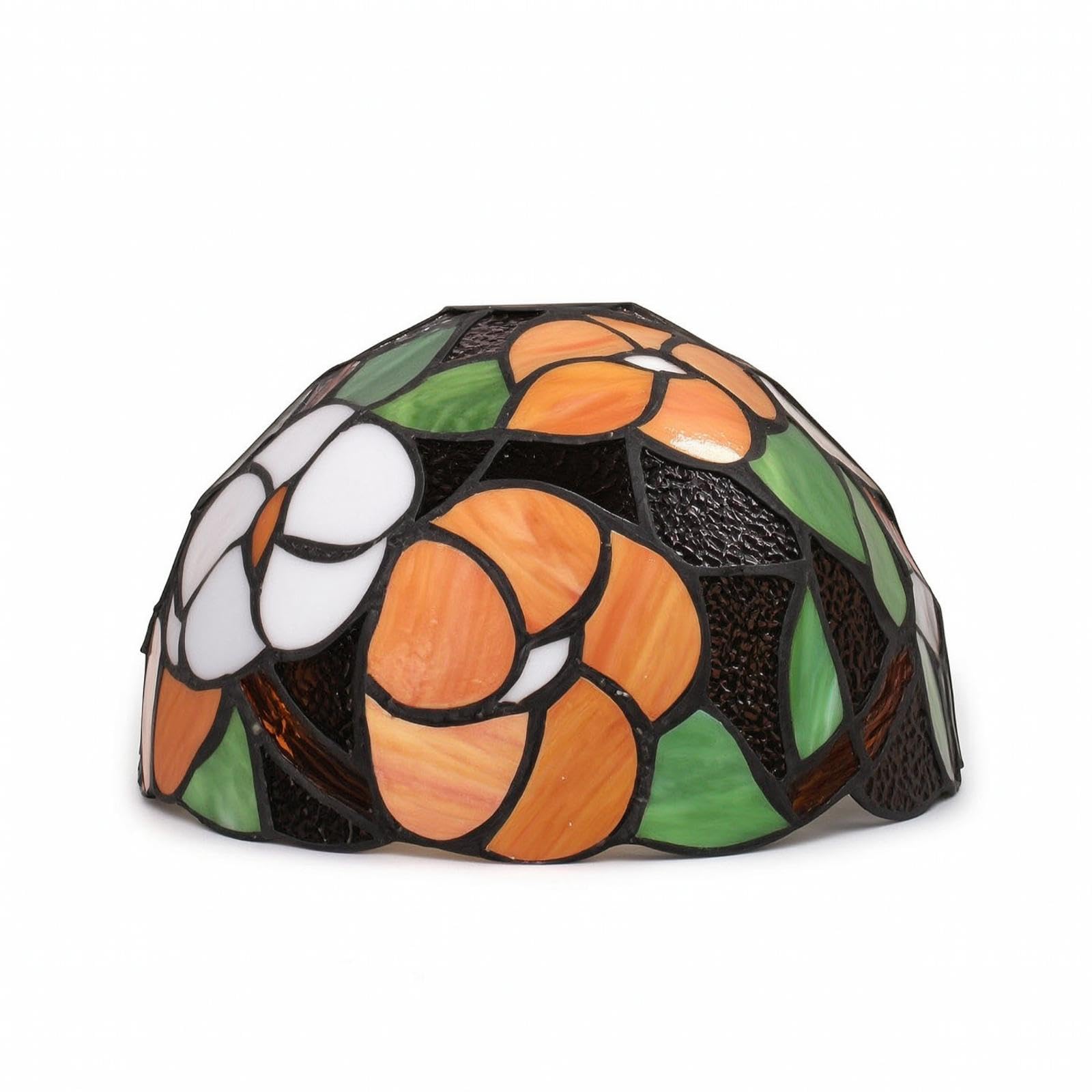 Mosaic Glass-Style Stained Glass Lampshade Handcrafted Mosaic Lampshade Multicolor Light Shade for Hobbyists, Table Lamps, Pendant Lights Large Hole-image-14