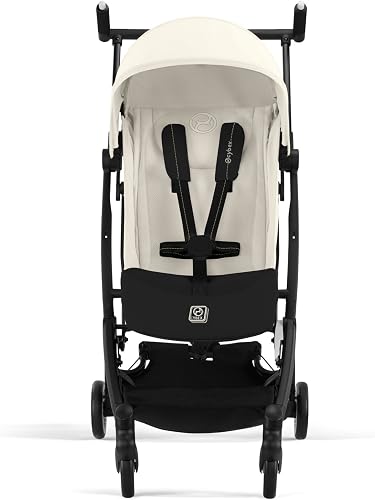 CYBEX Gold LIBELLE Poussette avec système de harnais à une main, De 6 mois à 4 ans environ (max. 22 kg), Ultralégère (seulement 6 kg), Canvas White - 6