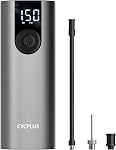 CYCPLUS Gonfleur de pneus Portable Air Compresseur, 150 PSI Sans fil Air Pompe numérique LCD Courroie de pression d'écran, Pompe électrique pour voiture, moto, vélo et boules