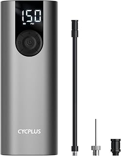 CYCPLUS A8 Portable Tire Inflator 150 PSI - Cordless Auto Shut-Off Air Pump for Car, Bike, Motorcycle, Balls with Presta & Schrader Valves