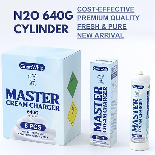 Vista 4 de GreatWhip Cargadores de crema batida, cilindro de cargador de crema batida de 22.58 oz, 6 cilindros (1 caja)