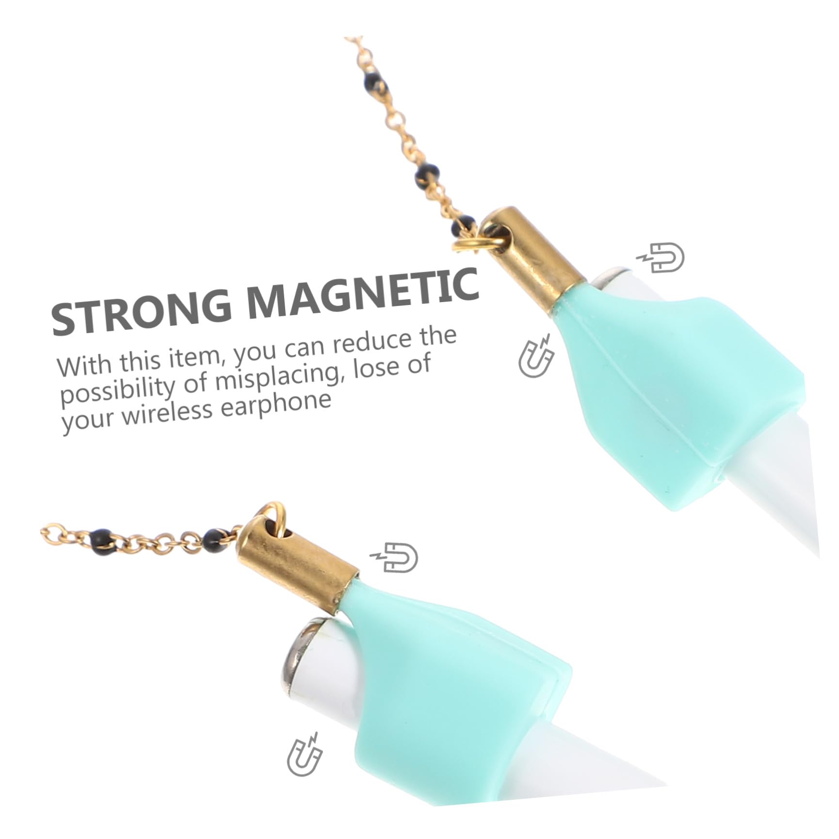 Uonlytech 5stücke Kabelloser Kopfhörer Haltegurt Mit Magnetverschluss Anti-Verlust Kette Für Earbuds Für Täglichen Gebrauch Und Modische Accessoires Leicht Und Tragbar