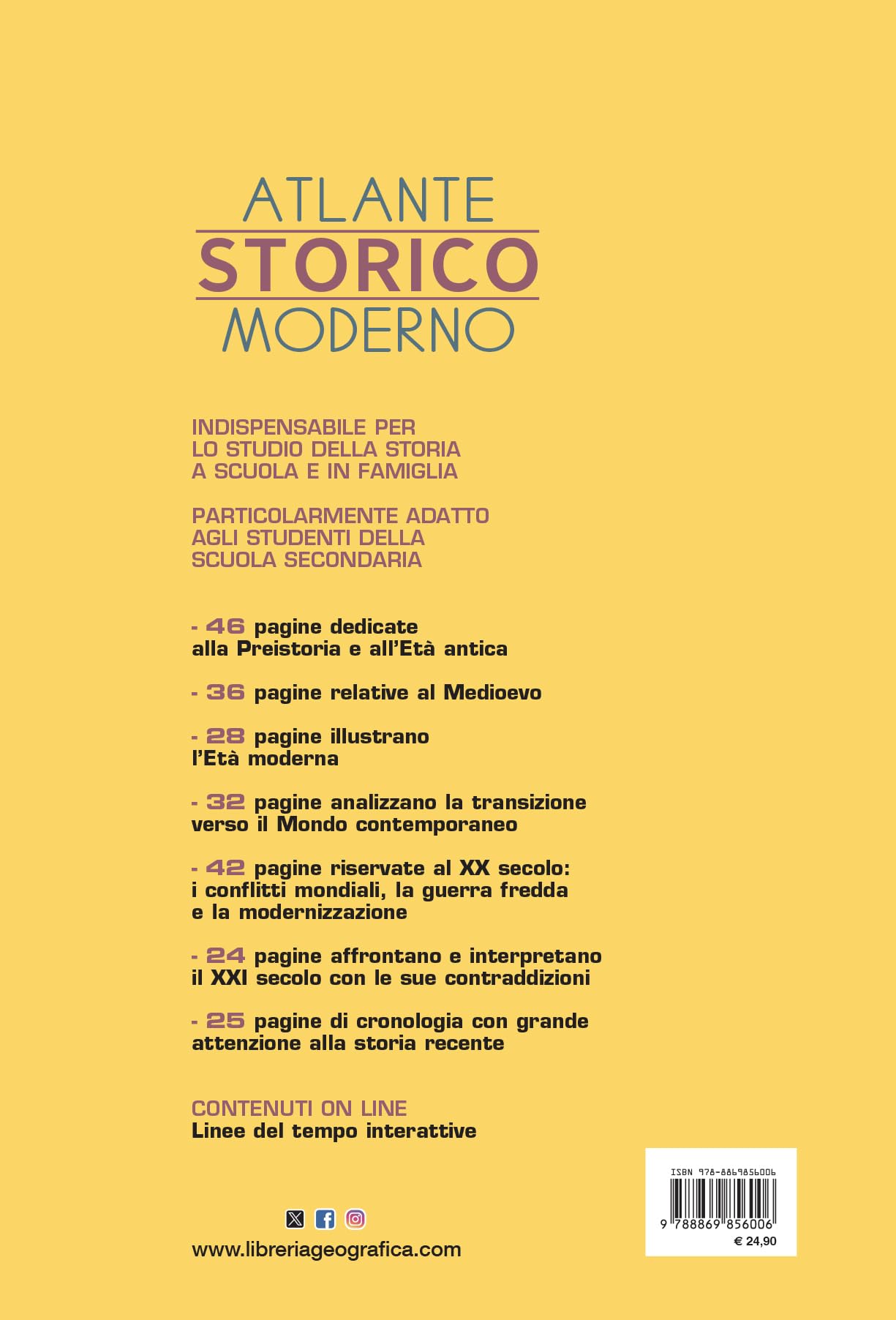 Atlante storico moderno. Dalla preistoria al XXI secolo. Con aggiornamenti online