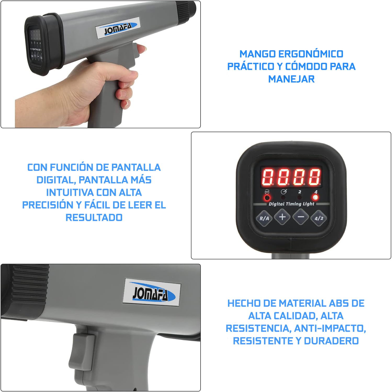 JOMAFA Pistola Estroboscopica Digital con Avance para Puesta A Punto, 12 V