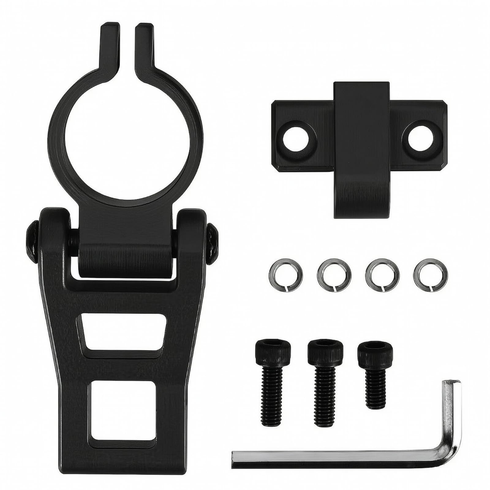 Kit Gancio con Staffa Stabile | Finitura Verniciata Opaca, Supporto Gancio con Viti, Durevole, Accessorio