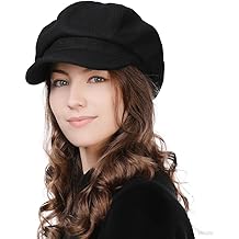 Wool Fashion Newsboy Hats for Women Winter Warm Pageboy Cabbie Cap Beret