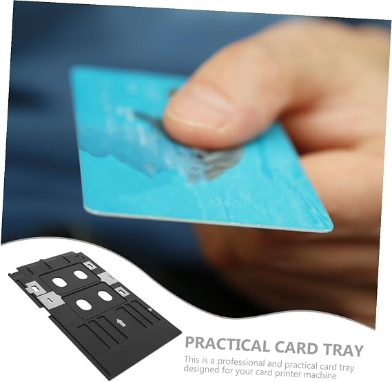 PVC Card Printer Tray Reusable Holder for Id Cards Professional PVC Material Easy Installation Compatible Printers