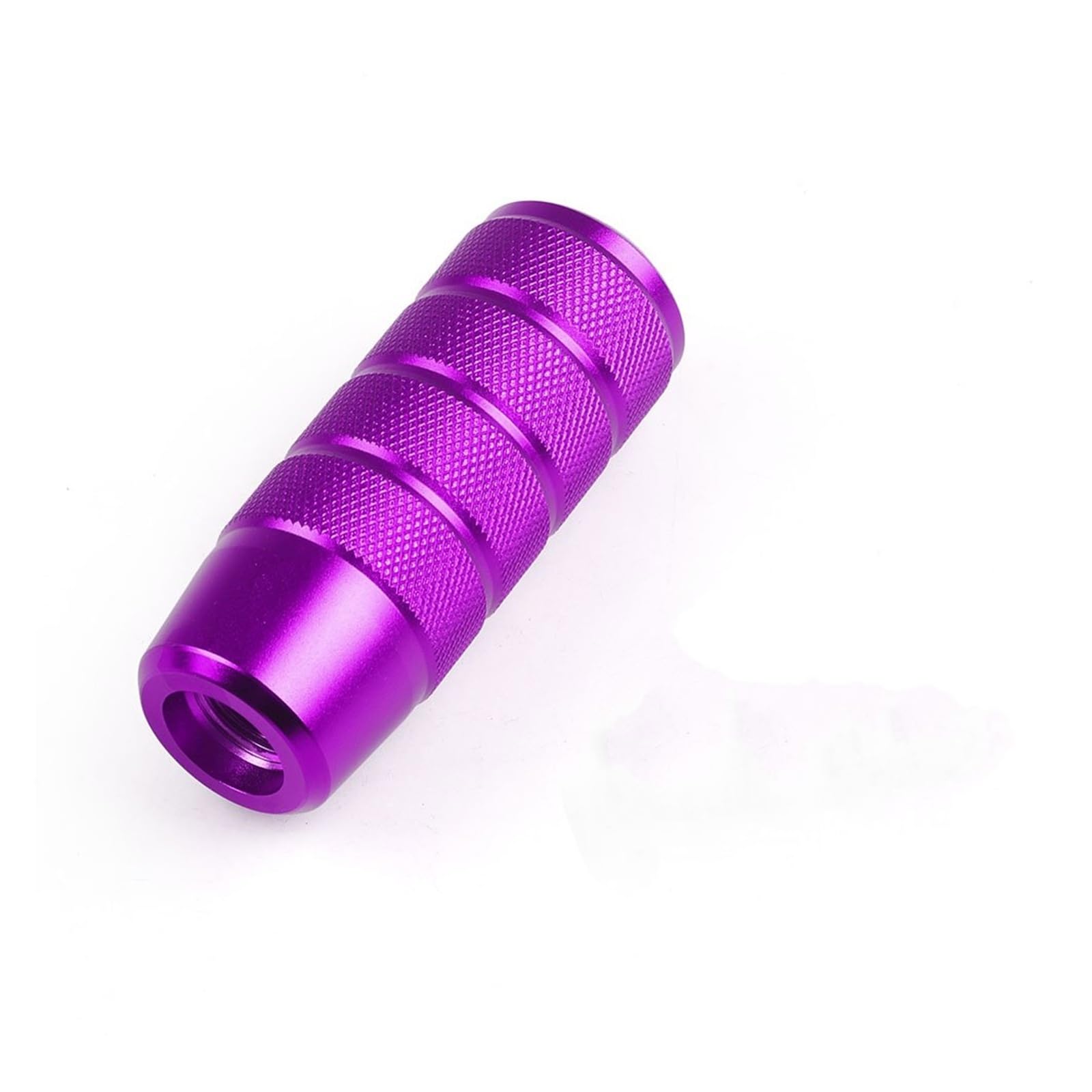 Linqianbhd Purple Gear Lever Shift Knob Universal 95Mm Non-Slip Gear Shift Knob Manual Transmission Aluminum Knurled Shifter Lever(Purple)