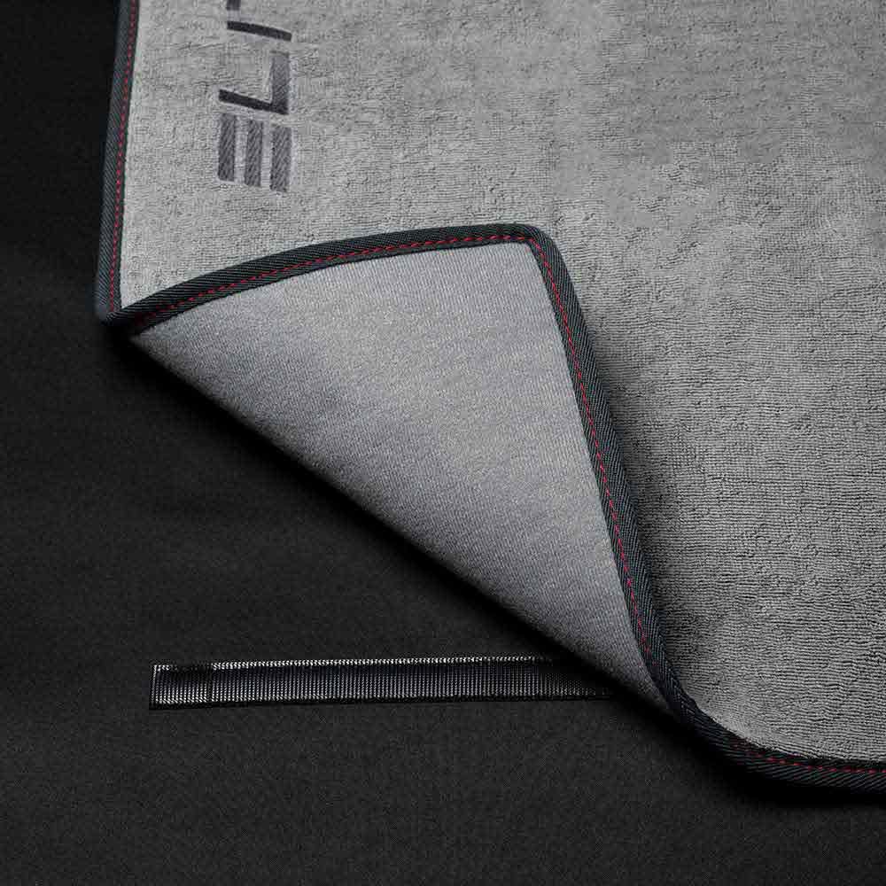 ELITE Trainingsmatte DRY MAT Schwarz | 180x90cm | Rutschfest | Wasserdicht | Für Rollentrainer und Heimtraining | Bodenschutz | Made in Italy
