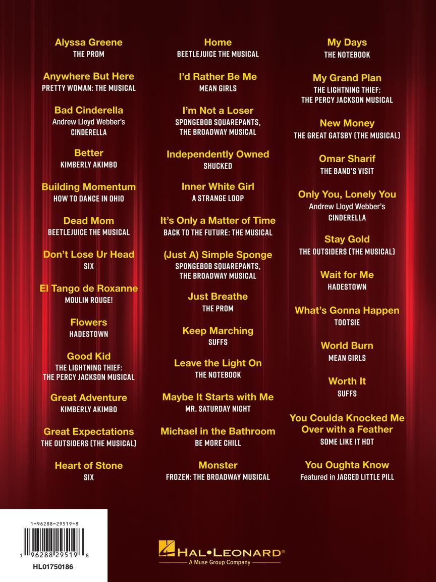 Broadway Sheet Music Collection 2018-2024: 38 Favorites from 26 Hit Shows Arranged for Piano, Voice, and Guitar      Paperback – October 1, 2025